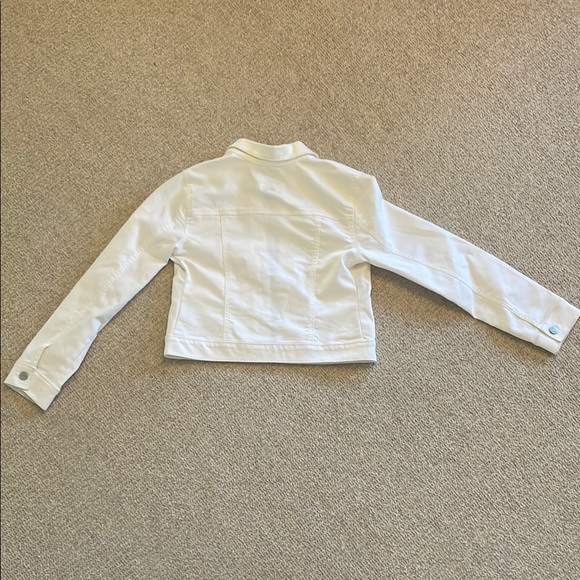 Kids White Denim Jacket - Picture 2 of 3